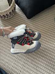 Okify UGG Grey Gray Snow Lace Up Sneaker For Children 25-36 20052 - 1