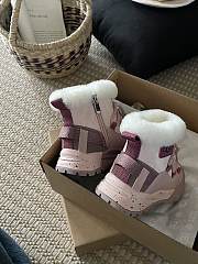 Okify UGG Pink Snow Lace Up Sneaker For Children 25-36 20052 - 3