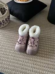 Okify UGG Pink Snow Lace Up Sneaker For Children 25-36 20052 - 2