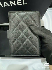 Okify Chanel Black Passport Cover 10.5x14.5x1.5cm - 2