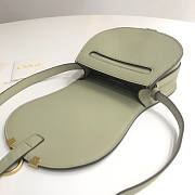 Okify Chloe Small Marcie Saddle Bag In Green 19x16x9cm  - 4