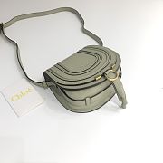 Okify Chloe Small Marcie Saddle Bag In Green 19x16x9cm  - 2