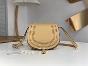 Okify Chloe Large Marcie Saddle Bag In Milktea 24x20x10cm  - 1