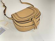 Okify Chloe Large Marcie Saddle Bag In Milktea 24x20x10cm  - 2