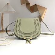 Okify Chloe Large Marcie Saddle Bag In Green 24x20x10cm  - 1