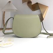 Okify Chloe Large Marcie Saddle Bag In Green 24x20x10cm  - 5