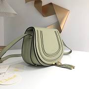 Okify Chloe Large Marcie Saddle Bag In Green 24x20x10cm  - 4