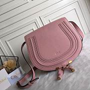 Okify Chloe Large Marcie Saddle Bag In Pink 24x20x10cm  - 1