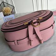 Okify Chloe Large Marcie Saddle Bag In Pink 24x20x10cm  - 2