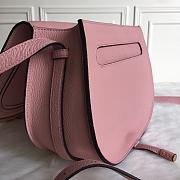 Okify Chloe Large Marcie Saddle Bag In Pink 24x20x10cm  - 4