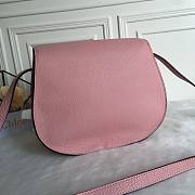 Okify Chloe Large Marcie Saddle Bag In Pink 24x20x10cm  - 3