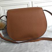 Okify Chloe Large Marcie Saddle Bag In Brown 24x20x10cm  - 4