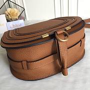 Okify Chloe Large Marcie Saddle Bag In Brown 24x20x10cm  - 5