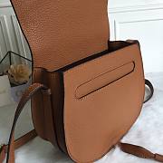 Okify Chloe Large Marcie Saddle Bag In Brown 24x20x10cm  - 3