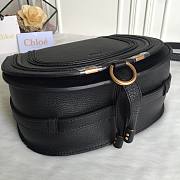 Okify Chloe Large Marcie Saddle Bag In Black 24x20x10cm  - 5