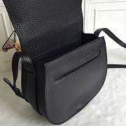 Okify Chloe Large Marcie Saddle Bag In Black 24x20x10cm  - 4