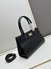 Okify Versace Croc-Effect Medusa 95 Tote Bag In Black 31x10.5x19cm  - 5