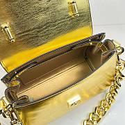 Okify Versace La Medusa Gold Plain Leather Bag 21x18x10cm  - 4