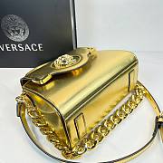 Okify Versace La Medusa Gold Plain Leather Bag 21x18x10cm  - 2