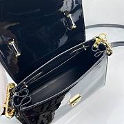 Okify Versace La Medusa Black Shiny Leather Bag 21x18x10cm  - 2