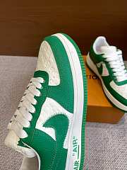 Okify Louis Vuitton Nike Air Force Green Sneakers EU35-46  - 4