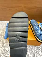 Okify Louis Vuitton Pool Pillow Comfort Denim Slides EU35-45 - 3