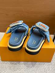 Okify Louis Vuitton Pool Pillow Comfort Denim Slides EU35-45 - 2