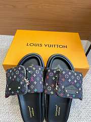 Okify Louis Vuitton Pool Pillow Comfort Multicolor Monogram Slides In White EU35-45 - 4