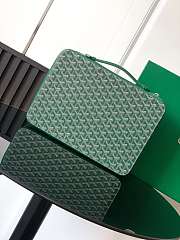 Okify Goyard Compagnon Universel A4 briefcase bag in green 34x24x4cm  - 1