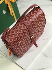 Okify Goyard Belvedere MM Bag In Red 28x19x7.5cm - 2