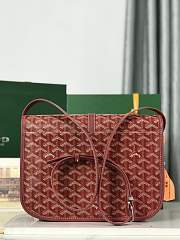 Okify Goyard Belvedere MM Bag In Red 28x19x7.5cm - 6