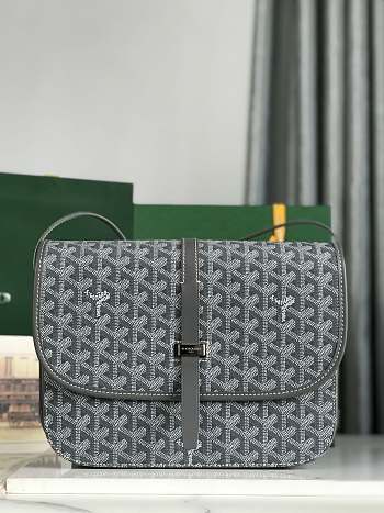 Okify Goyard Belvedere MM Bag In Gray Grey 28x19x7.5cm