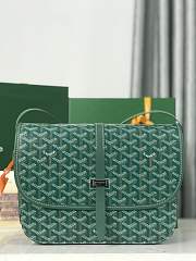 Okify Goyard Belvedere MM Bag In Green 28x19x7.5cm - 1