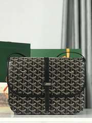 Okify Goyard Belvedere MM Bag In Black 28x19x7.5cm - 1