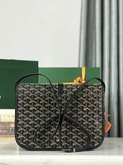 Okify Goyard Belvedere MM Bag In Black 28x19x7.5cm - 6