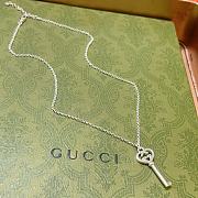 Okify Gucci Silver Key Necklace 20153 - 3