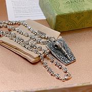 Okify Gucci Anger Forest Silver Necklace  - 4