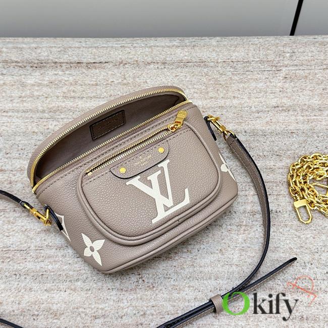 Okify Louis Vuitton Mini Bumbag In Grey And Cream M83219 18x7x12cm - 1