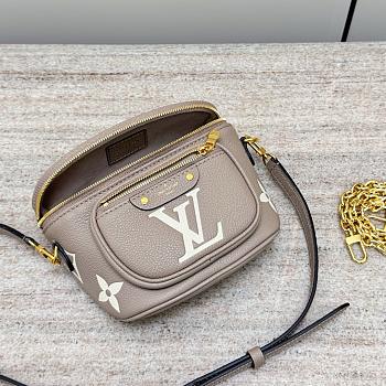 Okify Louis Vuitton Mini Bumbag In Grey And Cream M83219 18x7x12cm