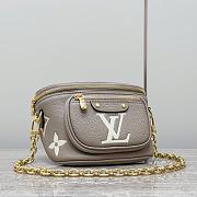 Okify Louis Vuitton Mini Bumbag In Grey And Cream M83219 18x7x12cm - 2