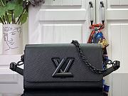 Okify Louis Vuitton Twist West Bag In Black M25336 12x7x23.5cm  - 1