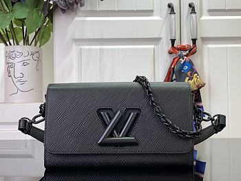 Okify Louis Vuitton Twist West Bag In Black M25336 12x7x23.5cm 