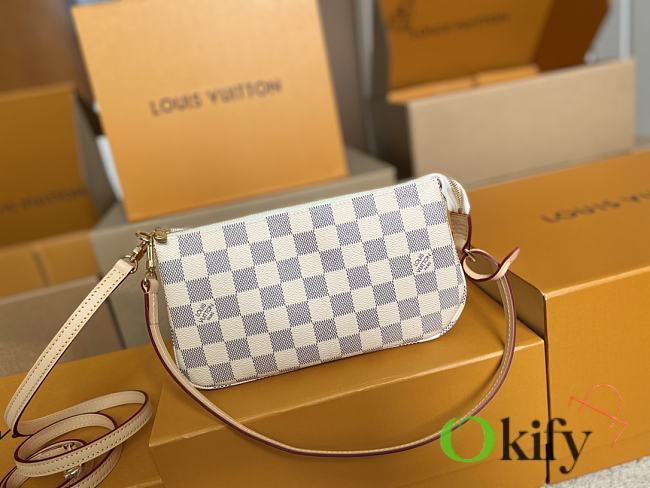 Okify Louis Vuitton Pochette Accessoires Damier Bag N41207 21 x 13 x 3 cm - 1