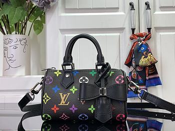 Okify Louis Vuitton x TM Nano Speedy Multicolored Noir Bag M13406 16x11x9cm 