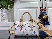 Okify Louis Vuitton x TM Nano Speedy Multicolored Blanc Bag M13391 16x11x9cm  - 3