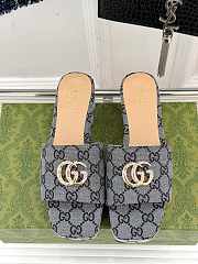 Okify Gucci Grey Gray Thick Soled Slippers EU35-40 - 4