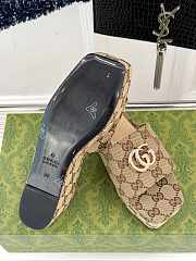 Okify Gucci Brown Thick Soled Slippers EU35-40 - 5