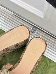 Okify Gucci Brown Thick Soled Slippers EU35-40 - 4