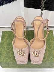 Okify Gucci Beige Printed Fabric High Heels EU35-42  - 3