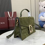 Okify Gucci Dionysus Green Suede Bag 29.5x20x10.5cm - 5